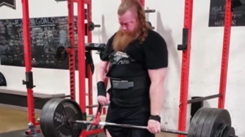 Adaptive Strongman James Spurgin Hefts a 570-Pound Raw Deadlift Triple in Training