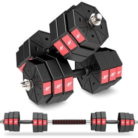 LEADNOVO Adjustable Weights Dumbbells Set