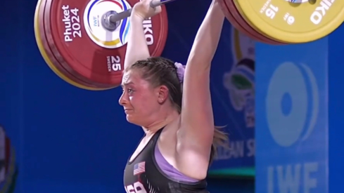 American Weightlifter Olivia Reeves (71KG) Sets Triple Personal Records to Win 2024 IWF World Cup